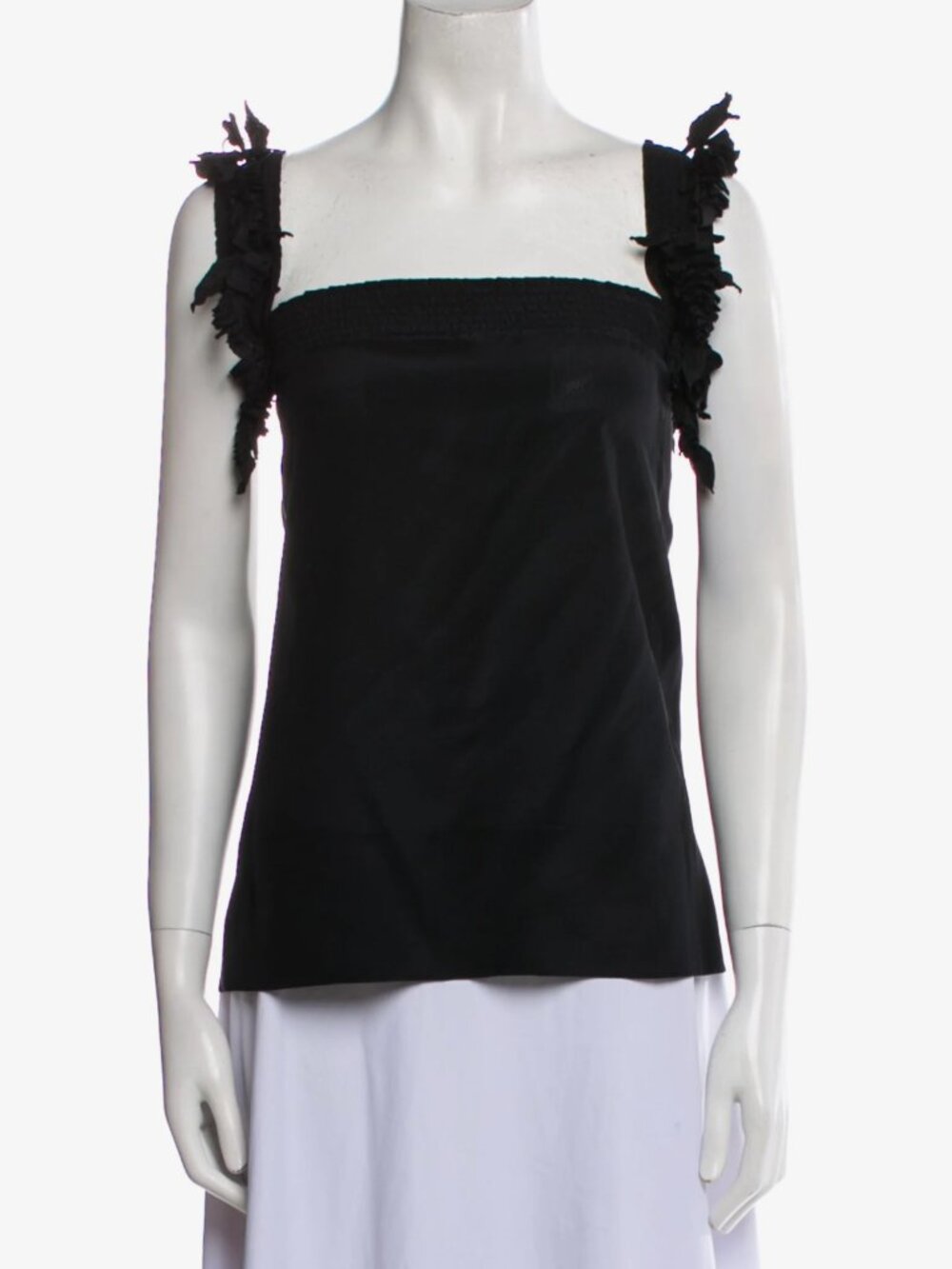 Black Silk Fendi Blouse Top | Fendi